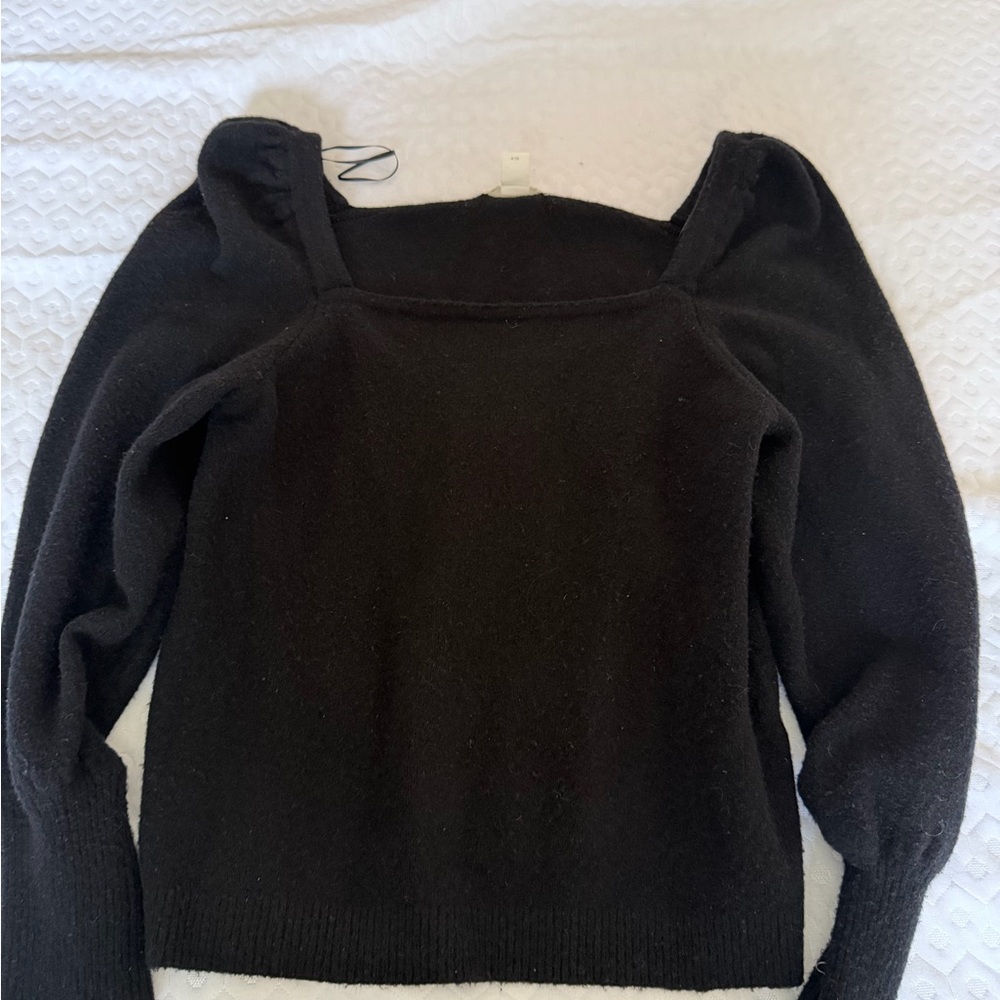 H&M Black Off-the-Shoulder Sweater